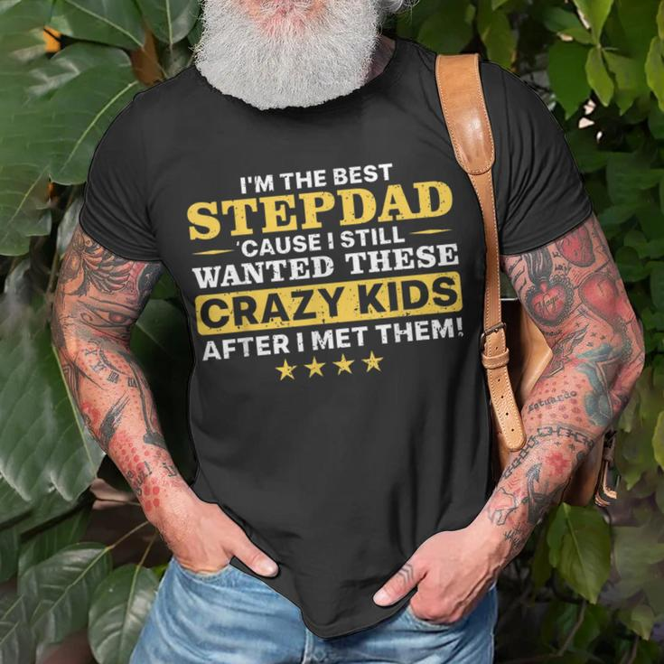Cool Stepdad For Men Father Step Dad Parenthood Stepfather Unisex T-Shirt Gifts for Old Men