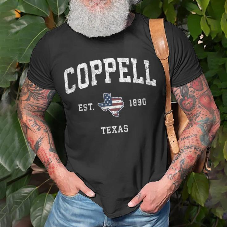 Coppell Texas Tx Vintage American Flag Sports T-Shirt Gifts for Old Men