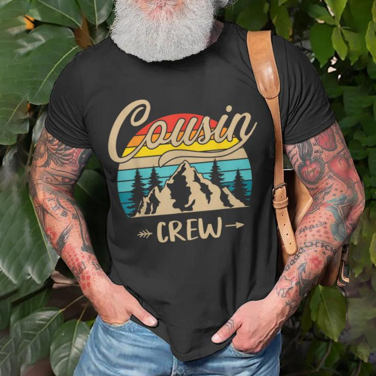 Cousin Crew Camping Sunset Summer Camp Retro Matching Trip T-Shirt Gifts for Old Men