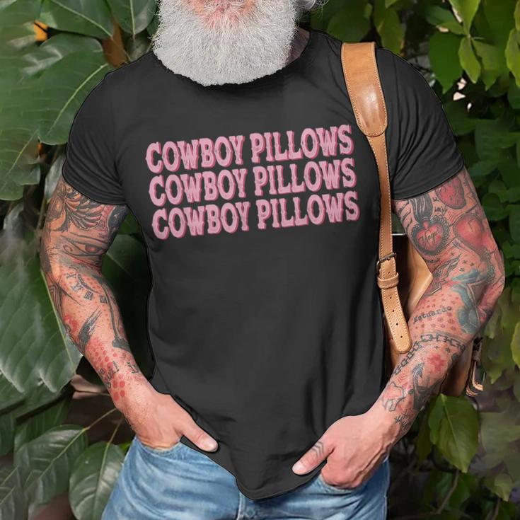 Cowboy Pillows Rodeo Western Country Southern Cowgirl Rodeo Funny Gifts Unisex T-Shirt Gifts for Old Men
