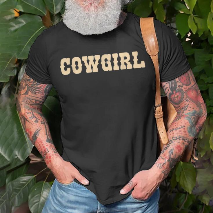 Cowgirl Aesthetic Y2k 90S Vintage Beige Brown Cute N Girl Unisex T-Shirt Gifts for Old Men