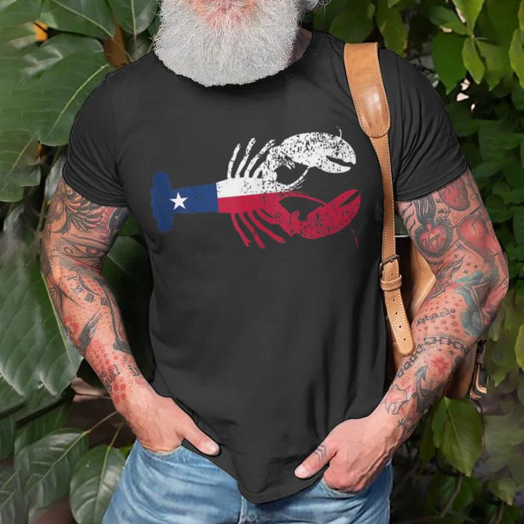 Crawfish Texas Seafood Shellfish Cajun Star Southern Food T-shirt Gifts for Old Men