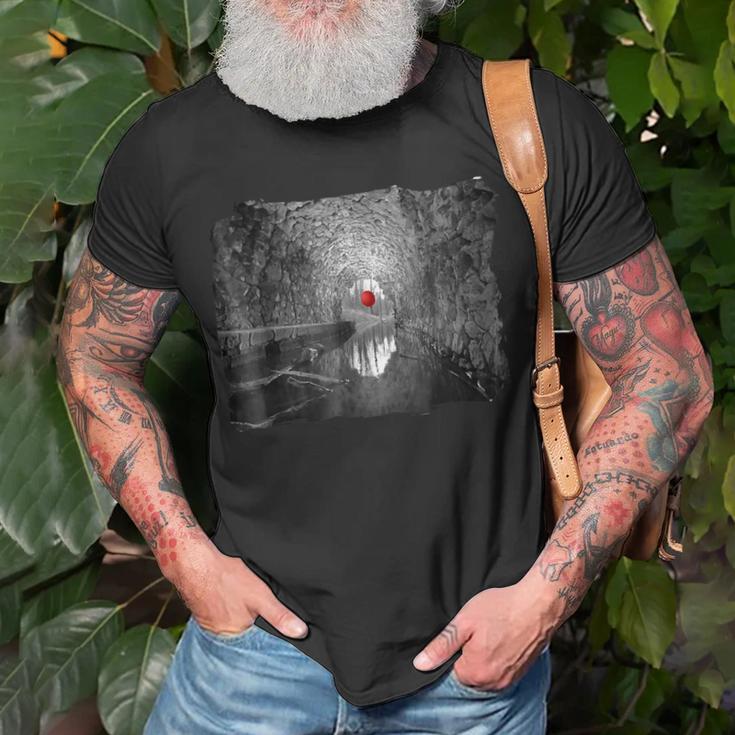 Creepy Halloween Red Balloon Floats In The Sewer Halloween T-Shirt Gifts for Old Men
