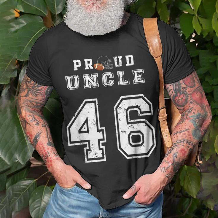 Custom Proud Football Uncle Number 46 Personalized For Men Unisex T-Shirt Gifts for Old Men