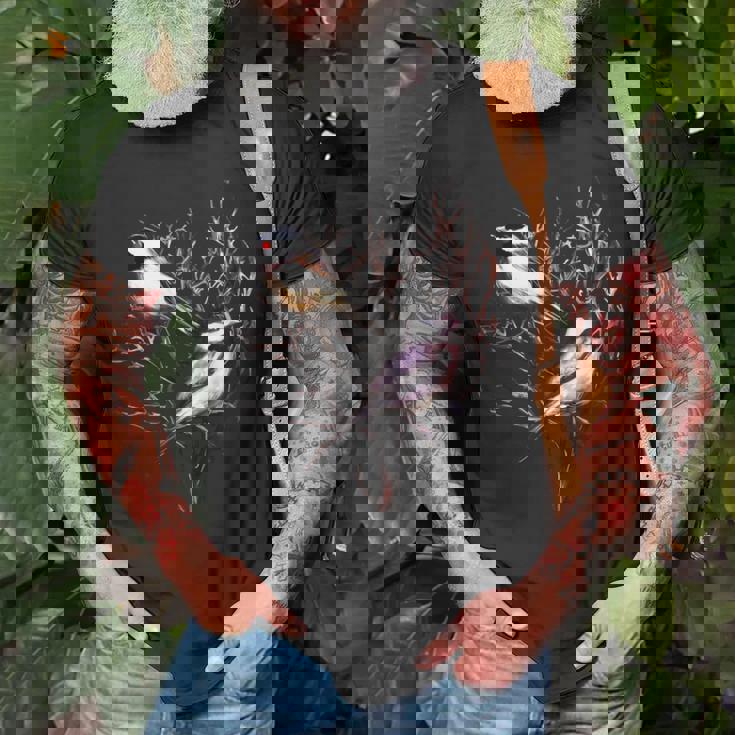 Cute Black Capped Chickadees In Branches T-Shirt Gifts for Old Men