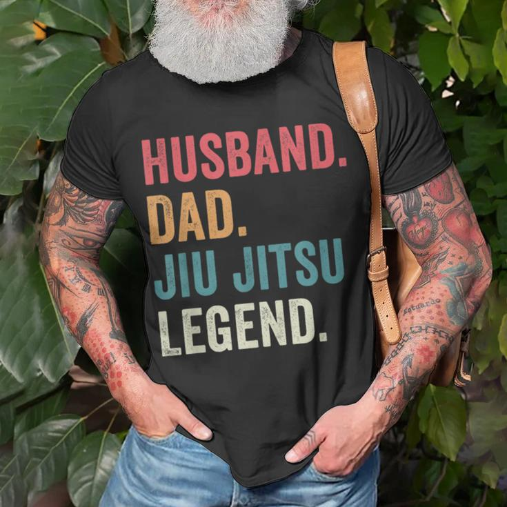 Dad Husband Jiu Jitsu Legend Jiu Jitsu Dad Fathers Day Unisex T-Shirt Gifts for Old Men