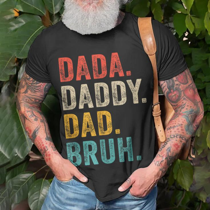 Dada Daddy Dad Bruh Fathers Day Funny Vintage Retro Unisex T-Shirt Gifts for Old Men