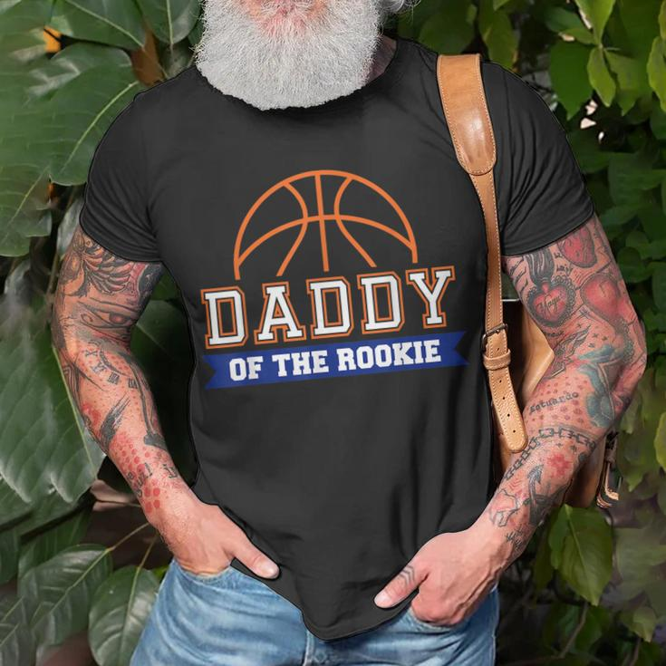 Daddy Of Rookie 1St Birthday Basketball Theme Matching Party Unisex T-Shirt Gifts for Old Men