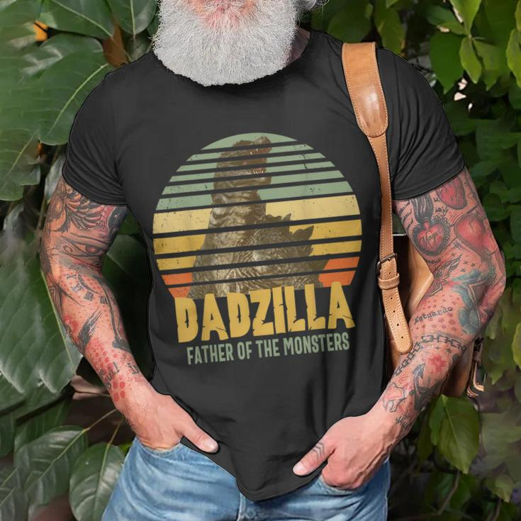 Dadzilla Father Of The Monsters Vintage Dad Fathers Day Gift For Mens Unisex T-Shirt Gifts for Old Men