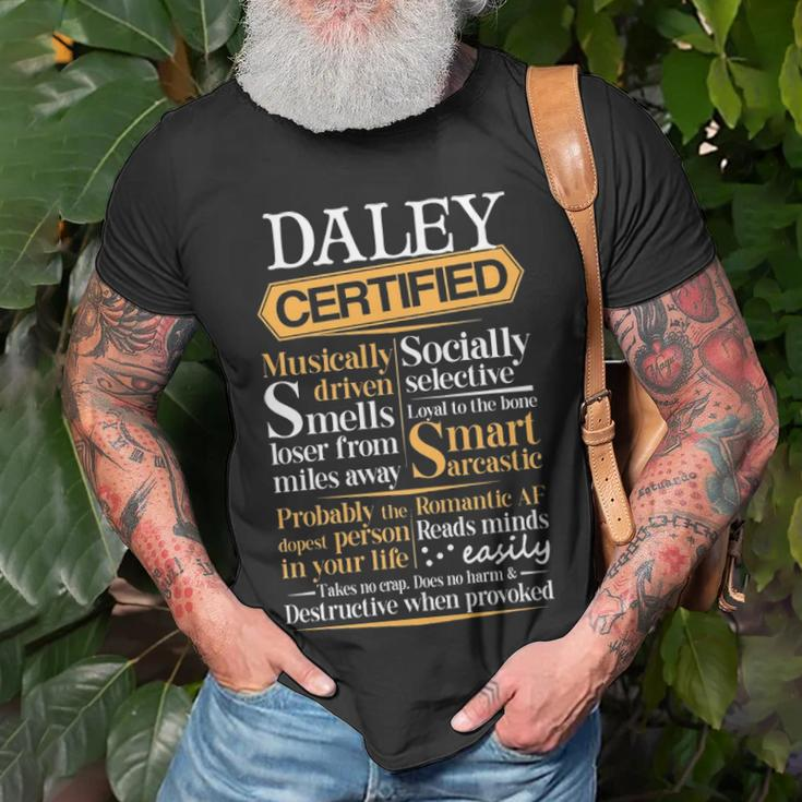 Daley Name Gift Certified Daley Unisex T-Shirt Gifts for Old Men