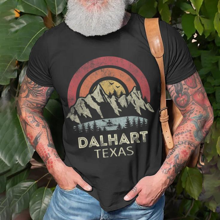 Dalhart Texas Mountain Sunset Sunrise Kayaking T-Shirt Gifts for Old Men