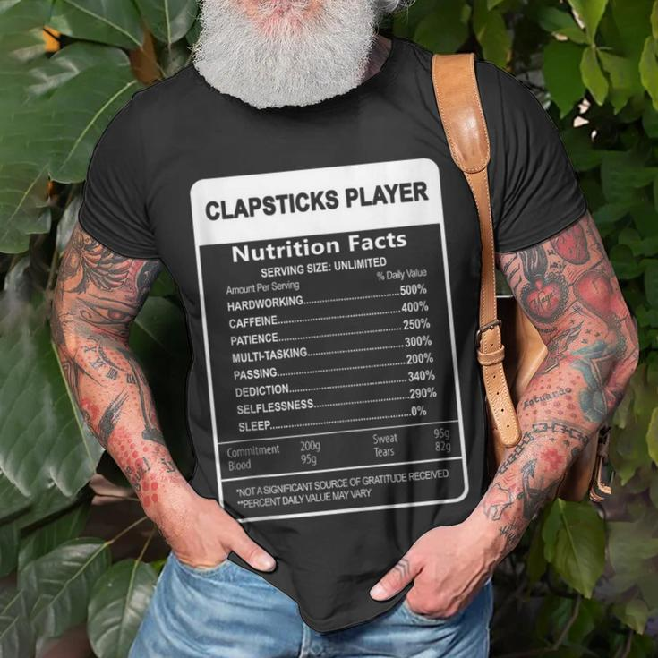 I Destroy Silence Clapsticks Player T-Shirt Gifts for Old Men