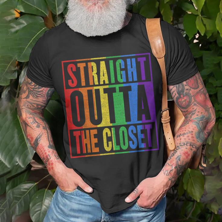Dont Hide Your Gay Les Bi Tran - Come Outta The Closet Lgbt Unisex T-Shirt Gifts for Old Men