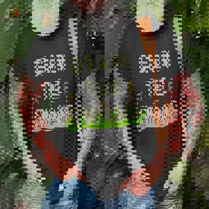 Drain The Swamp T-Shirt Gifts for Old Men