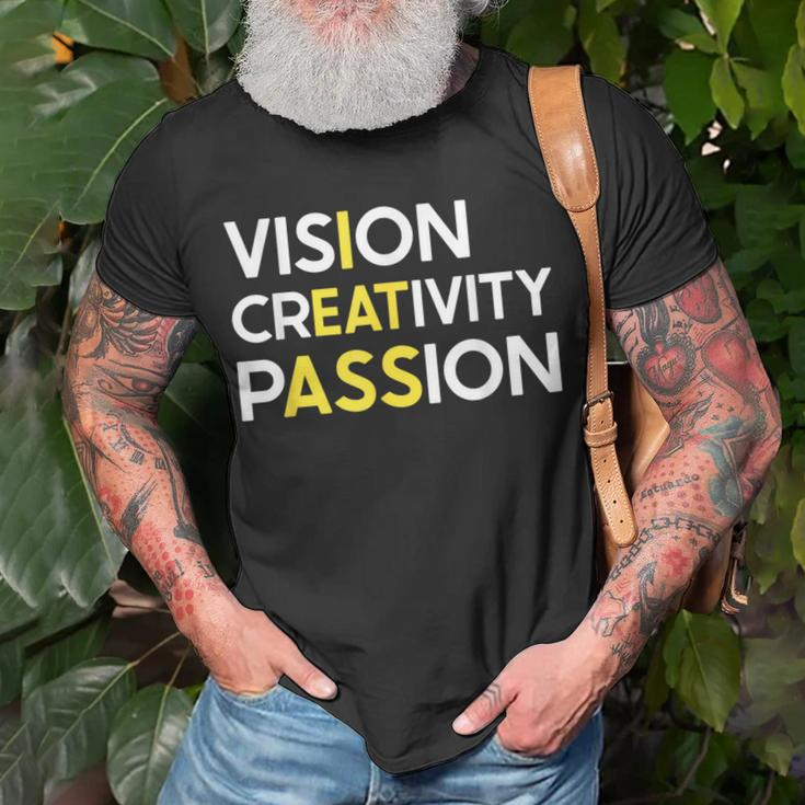 I Eat Ass Vision Creativity Passion Secret Message T-Shirt Gifts for Old Men