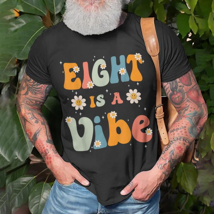 Eight Is A Vibe 8Th Birthday Party 8 Eight Year Old Kids Unisex T-Shirt Gifts for Old Men
