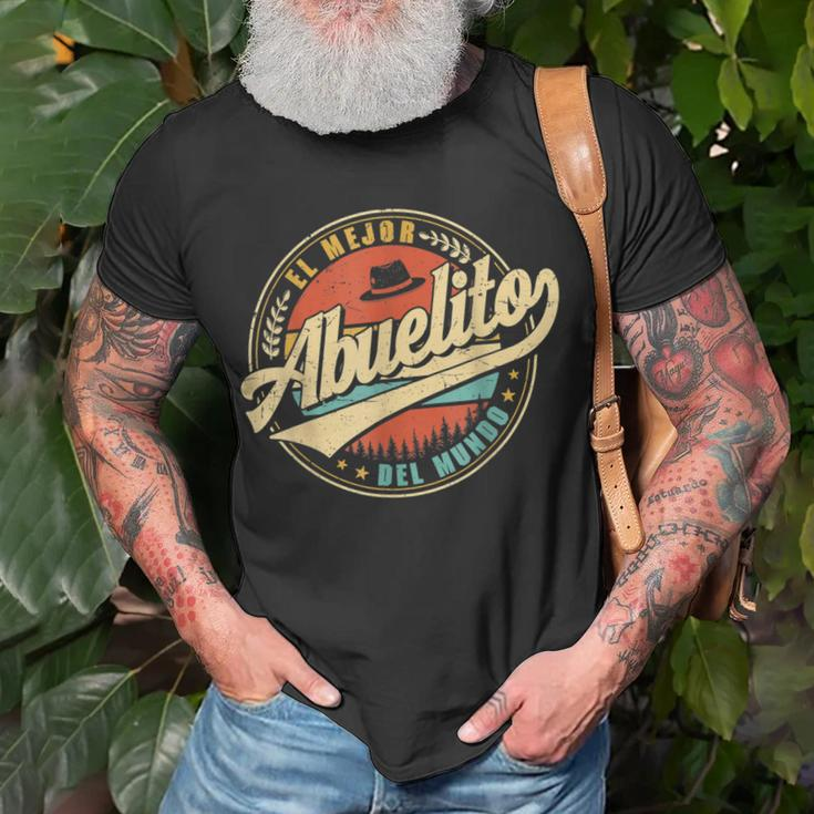 El Mejor Abuelito Del Mundo Men Retro Vintage Decor Grandpa Unisex T-Shirt Gifts for Old Men