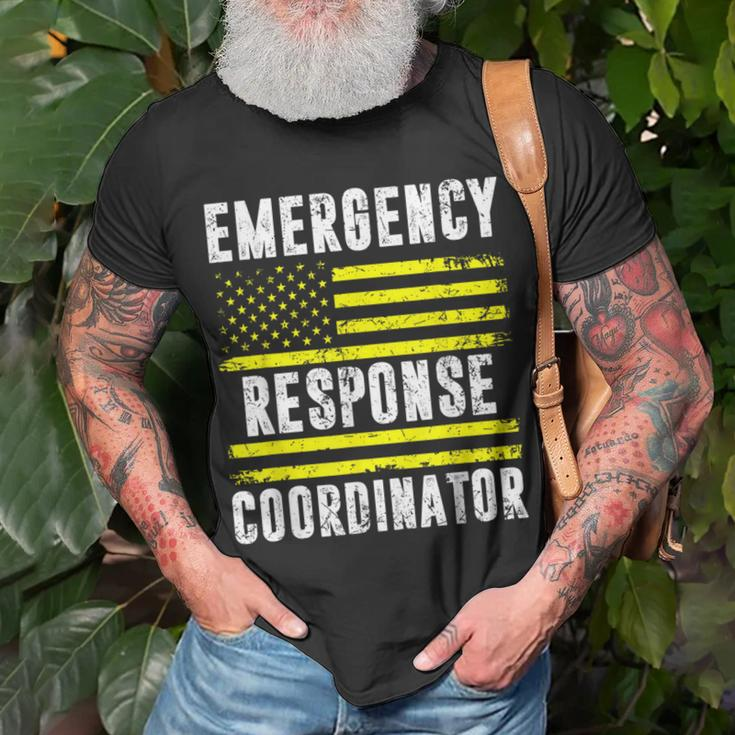 Emergency Response Coordinator 911 Operator Dispatcher T-Shirt Gifts for Old Men