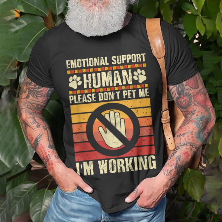 Emotional-Support Human Halloween Costume Do Not Pet Me Unisex T-Shirt Gifts for Old Men