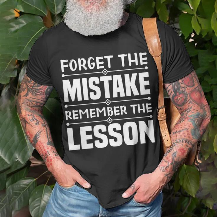 Entrepreneur Gift - Forget The Mistake Remember The Lesson Unisex T-Shirt Gifts for Old Men