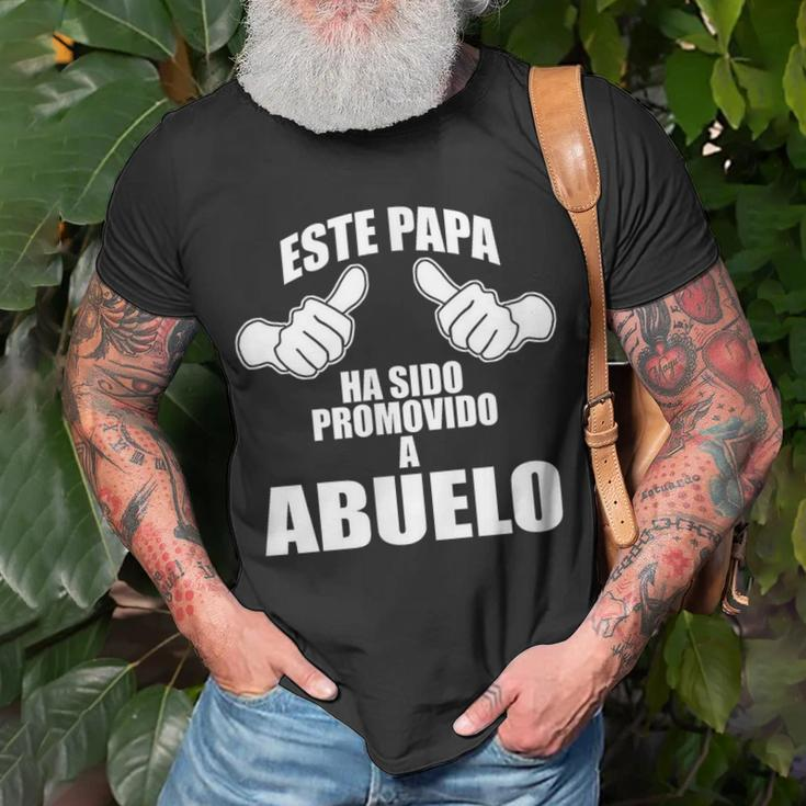 Este Papa Ha Sido Promovido A Abuelo Future Grandpa Spanish T-Shirt Gifts for Old Men