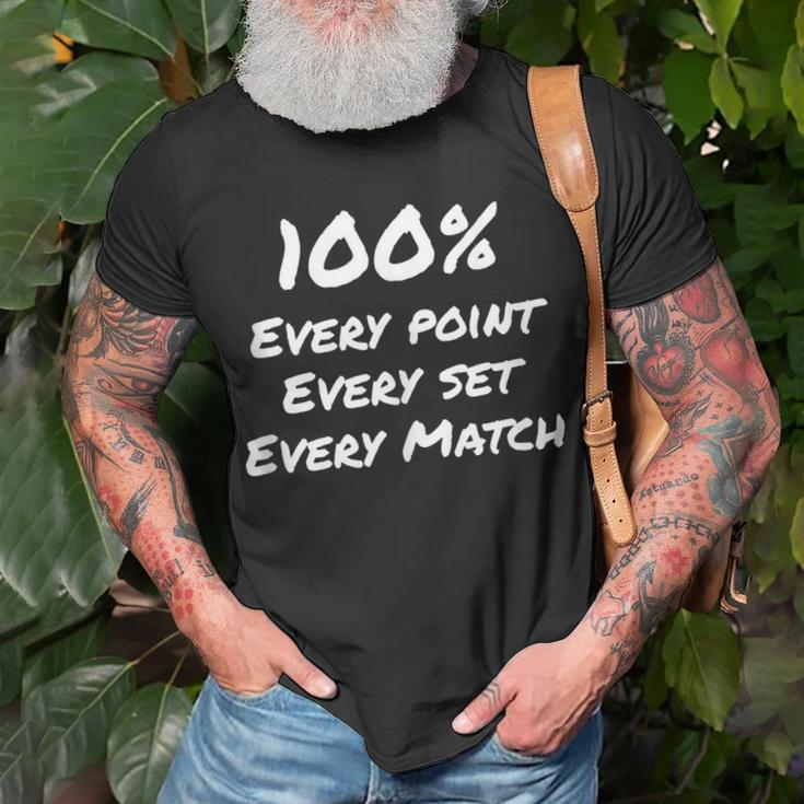 Every Point Set Match Volleyball Team Player Coach Quote Unisex T-Shirt Gifts for Old Men
