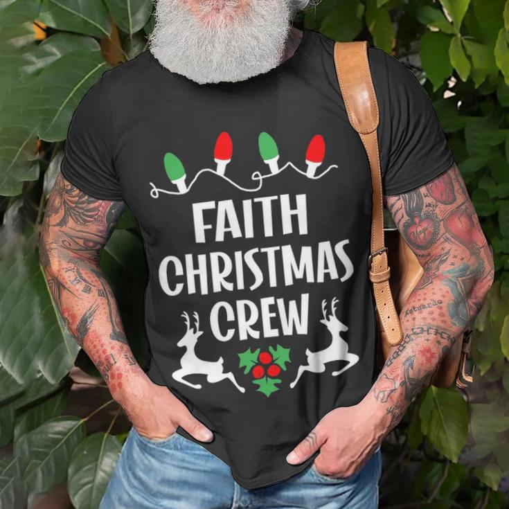 Faith Name Gift Christmas Crew Faith Unisex T-Shirt Gifts for Old Men