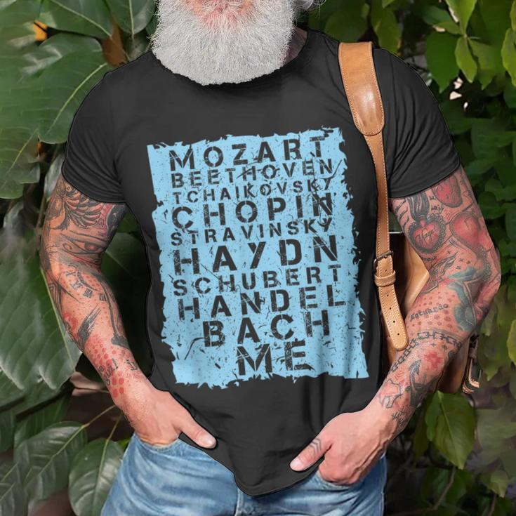 Famous Classical Music Composer Musician Mozart T-Shirt Gifts for Old Men