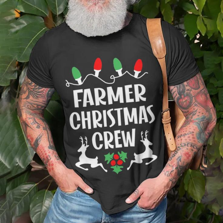 Farmer Name Gift Christmas Crew Farmer Unisex T-Shirt Gifts for Old Men