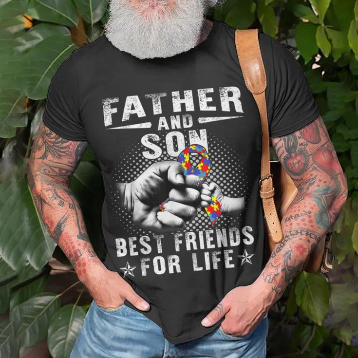 Father And Son Best Friend For Life Autism Awareness Unisex T-Shirt Gifts for Old Men