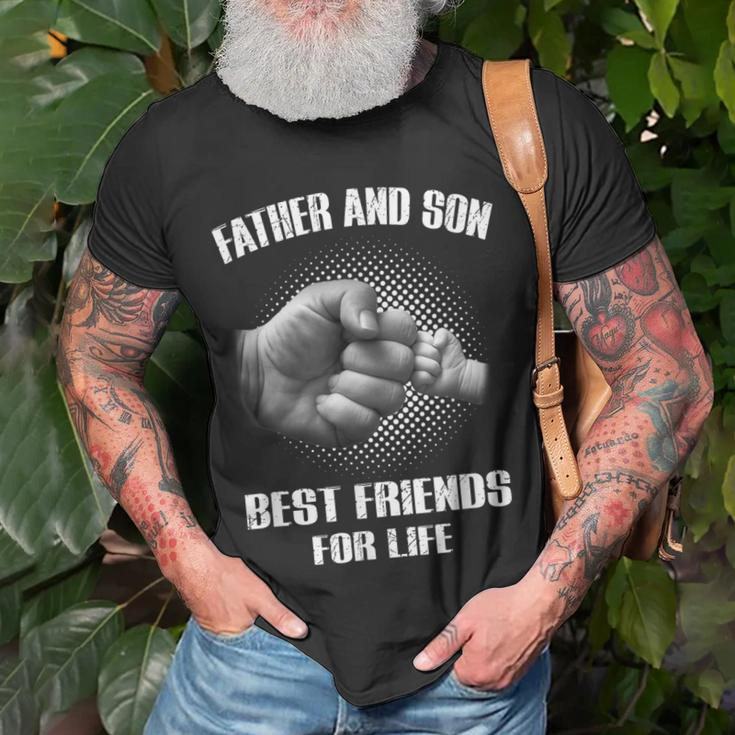 Father & Son Best Friend For Life Daddy Son Fist Bump Gift Unisex T-Shirt Gifts for Old Men