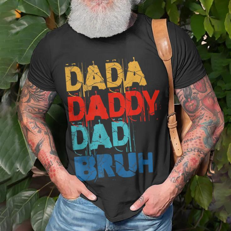 Fathers Day 2023 Funny Dad Daddy Retro Unisex T-Shirt Gifts for Old Men