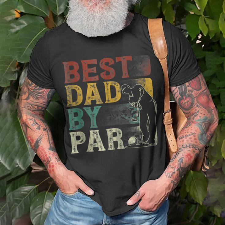 Fathers Day Best Poppy By Par Golf For Dad Grandpa Unisex T-Shirt Gifts for Old Men
