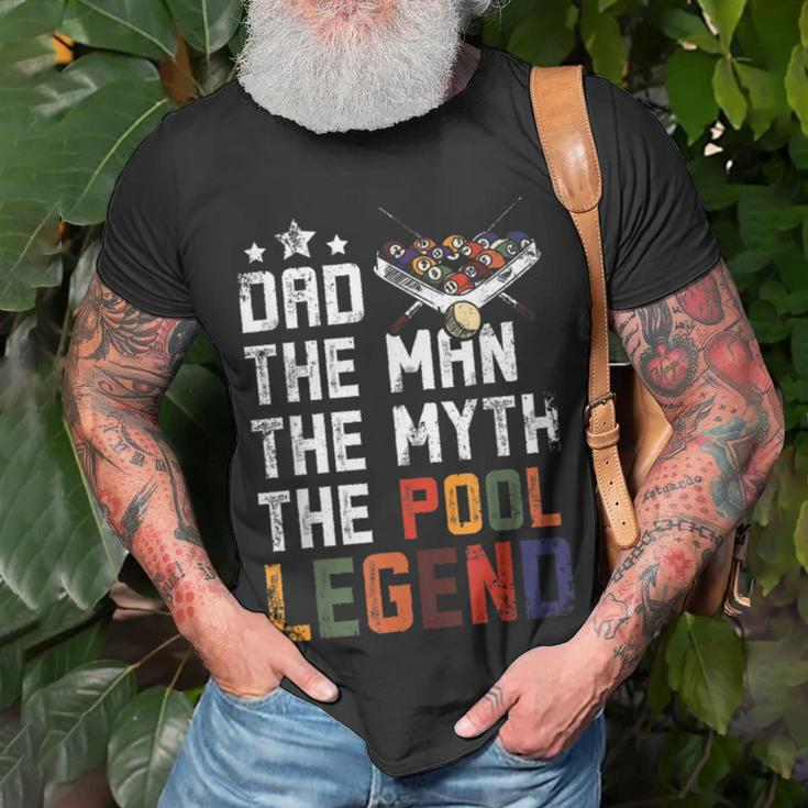 Fathers Day Dad The Pool Billiards Legend Unisex T-Shirt Gifts for Old Men