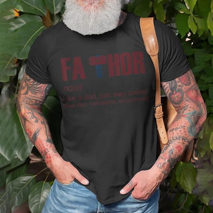 Fathor Fathor Father Fathers Day Gift Dad Unisex T-Shirt Gifts for Old Men