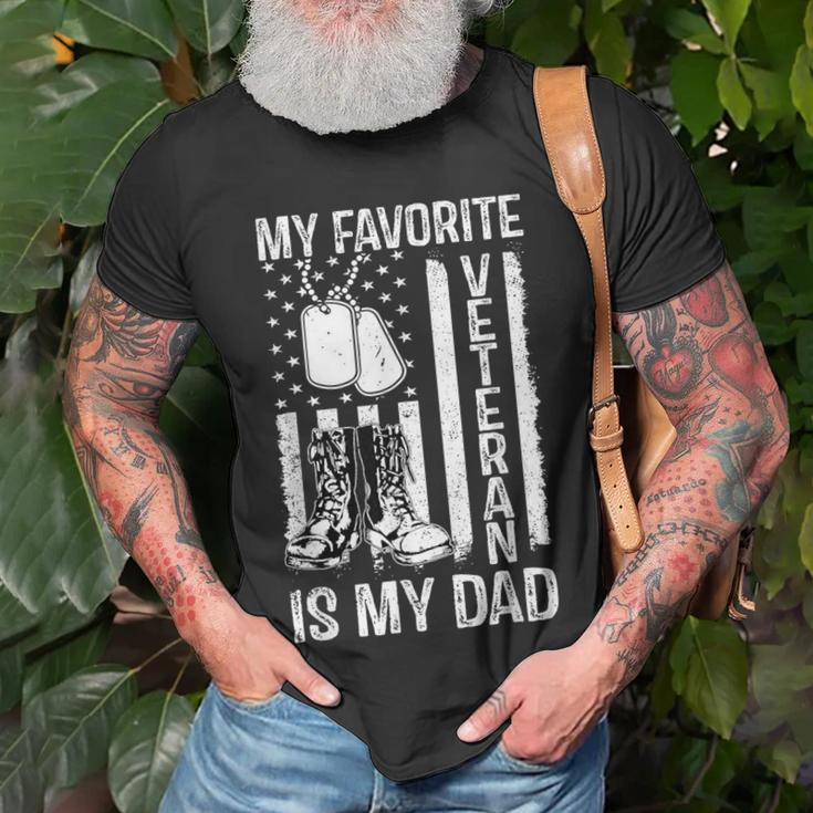 My Favorite Veteran Is My Dad Army Military Veterans Day T-Shirt Gifts for Old Men