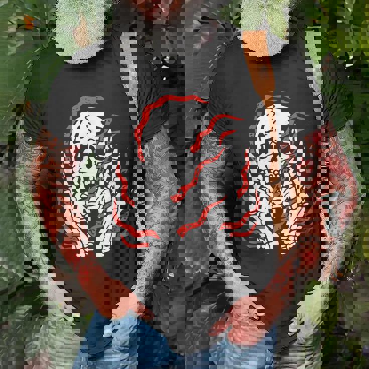 GRIM REAPER ACE SPADES CARD FLAME GUN GAME OVER SKULL HORROR