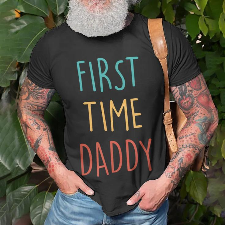 First Time Dad 2023 Fathers Day Promoted Daddy Men Unisex T-Shirt Gifts for Old Men