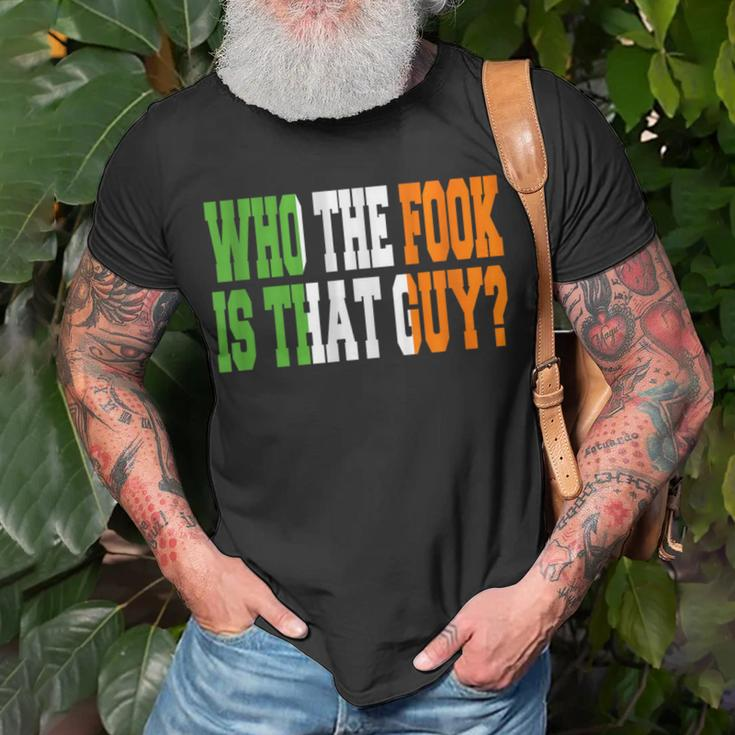 Who The Fook Is That Guy Boxing T-Shirt Gifts for Old Men