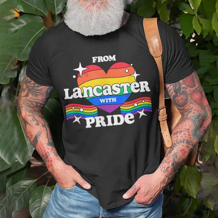 From Lancaster With Pride Lgbtq Gay Lgbt Homosexual Unisex T-Shirt Gifts for Old Men