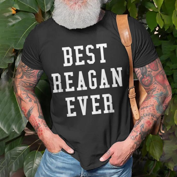 Fun Best Reagan Ever Cool Personalized First Name Gift Unisex T-Shirt Gifts for Old Men