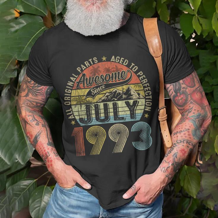 Funny 30 Year Old July 1993 Vintage Retro 30Th Birthday Gift 30Th Birthday Funny Gifts Unisex T-Shirt Gifts for Old Men