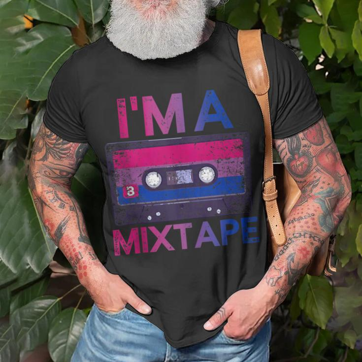 Bisexuality Pride Retro Cassette Bi Bisexual T-Shirt Gifts for Old Men