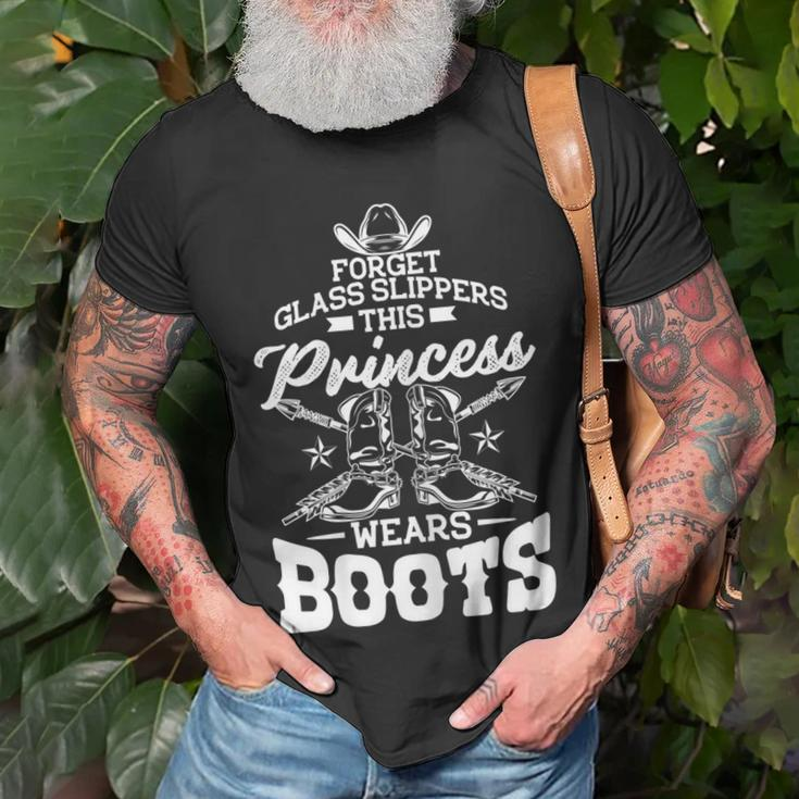 Funny Cowgirl Boots Hat Graphic Women Girls Cowgirl Western Unisex T-Shirt Gifts for Old Men