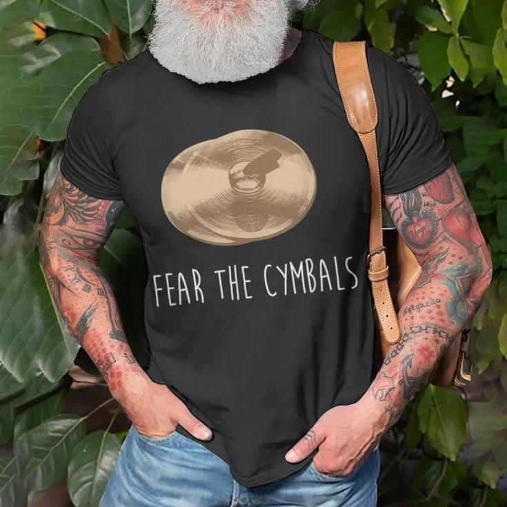 Cymbals Fear The Cymbals Marching Band Player T-Shirt Gifts for Old Men