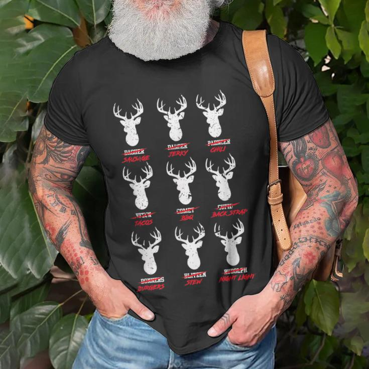 Funny Deer Hunters Santas Reindeer - Deer Cuisine Reindeer Funny Gifts Unisex T-Shirt Gifts for Old Men