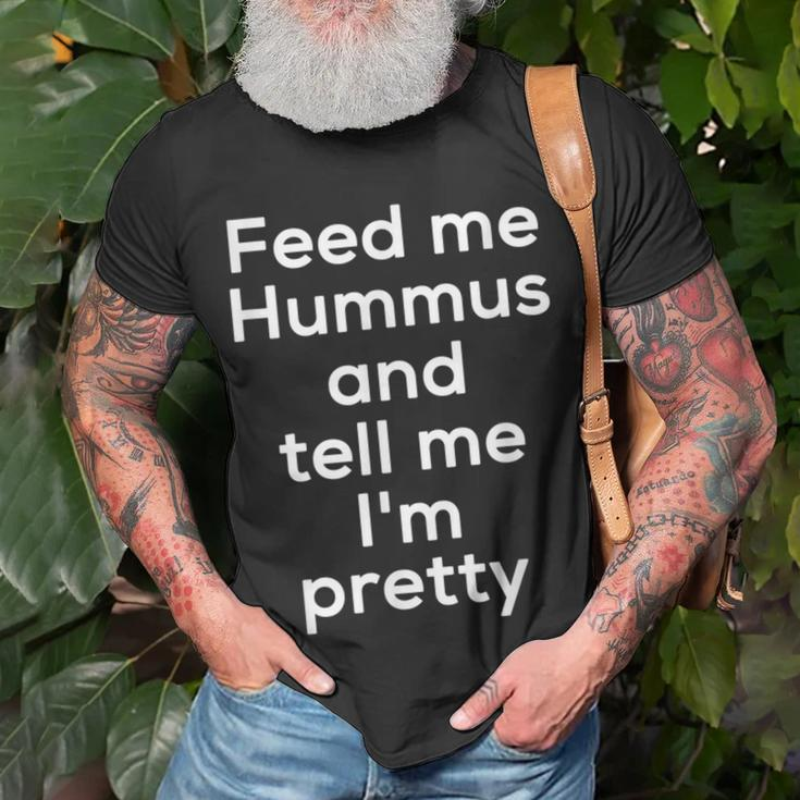 Hummus Arab Food Lover Foodie Meme T-Shirt Gifts for Old Men