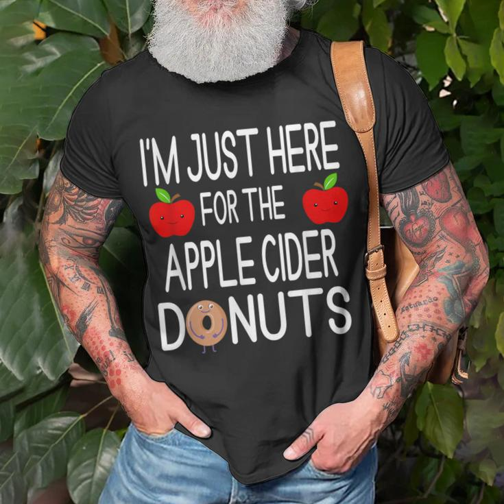 I'm Just Here For The Apple Cider Donuts Apple Picking T-Shirt Gifts for Old Men