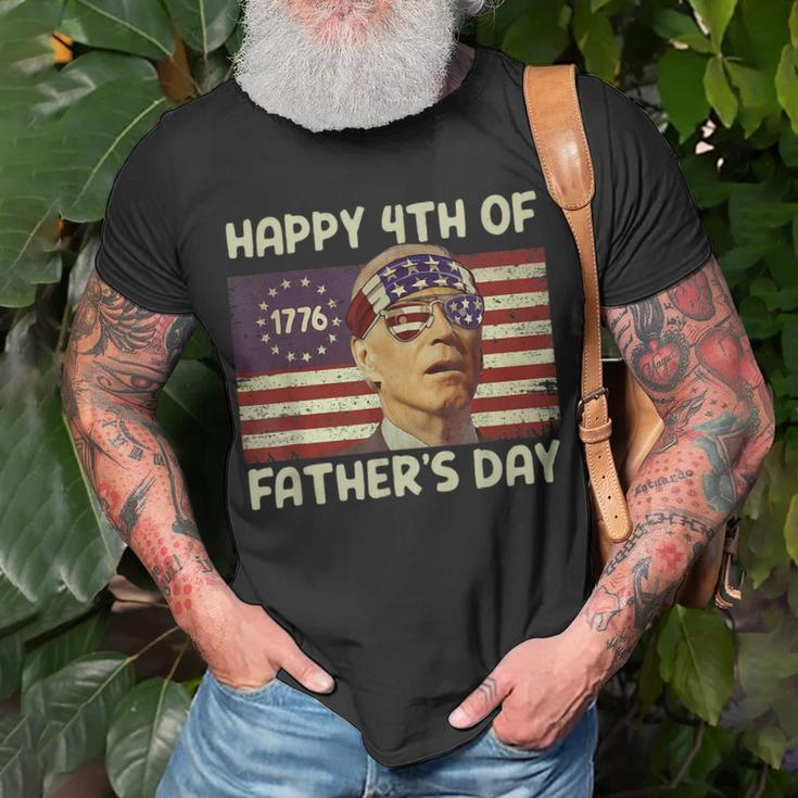Funny Joe Biden Happy 4Th Of Fathers Day 4Th Of July Unisex T-Shirt Gifts for Old Men