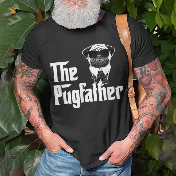 Funny Pug Owner The Pugfather Father Gift Dog Lovers Owner Unisex T-Shirt Gifts for Old Men